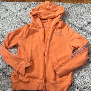 Vineyard Vines Orange Zip-Up Hoodie